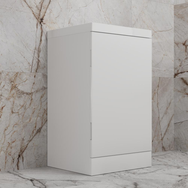 Тумба без раковины напольная "МОНО 50", белый софт, ЛС-00002450