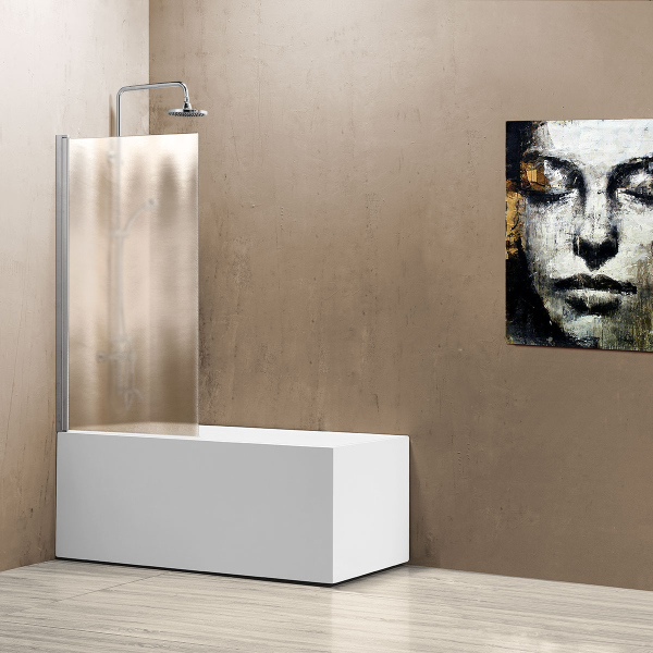 Душевая шторка на ванну Vincea VSB-11800CH, 800*1400, хром, стекло шиншилла