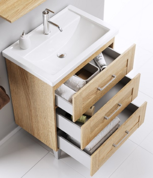 Напольная тумба без раковины AQWELLA 70см., FOS01073DS