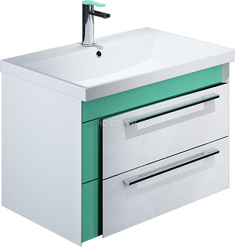 Тумба для комплекта Iddis Color Plus 60 белая, мятная