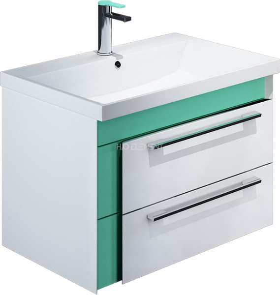 Тумба для комплекта Iddis Color Plus 60 белая, мятная