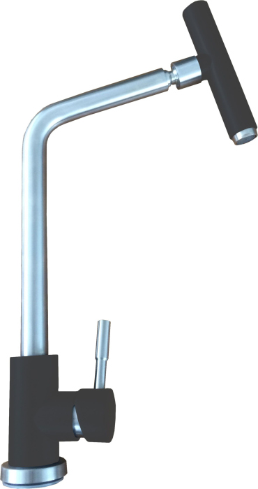 Смеситель Florentina FL-07 антрацит, для кухонной мойки