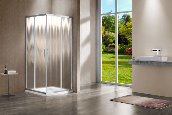 Душевой уголок Vincea Garda VSS-1G8011CH, 1100*800, хром, стекло шиншилла