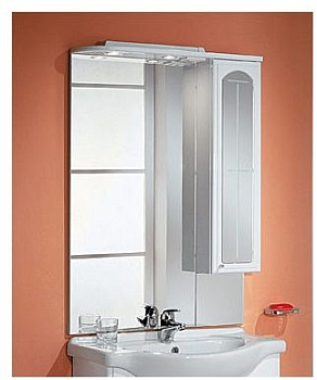 Шкаф-зеркало Акватон Эмилья 1A011202EJ01R правый, цвет Белый