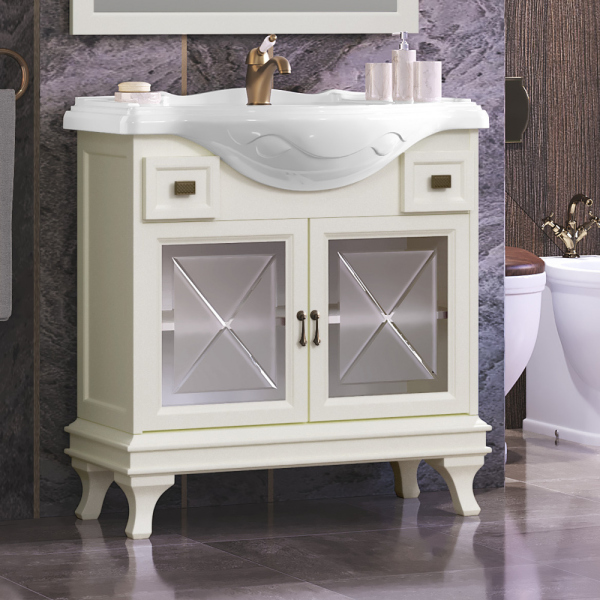 Тумба для комплекта Opadiris Борджи 85 слоновая кость