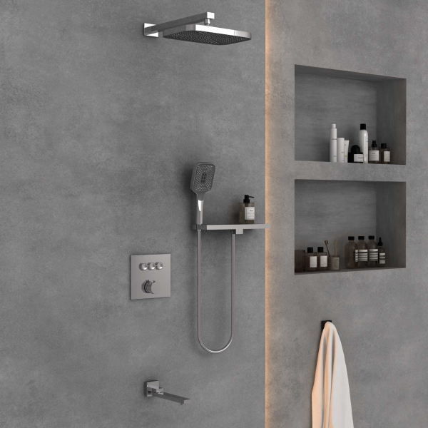 Душевой комплект Vincea VSFW-4311RCH встраиваемый, 3 режима, хром