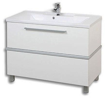 Тумба под раковину Акватон Турин 1A121701TU780, цвет Белый, серебро