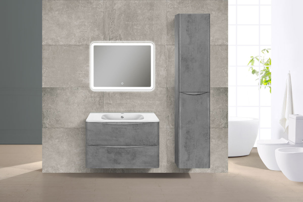 Тумба с раковиной Vincea Paola, VMC-2P800BT+ VCB-2VP800W