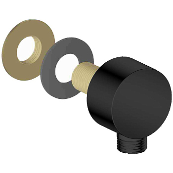 Шланговое подключение Aquatek AQ2454MB Черное матовое