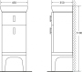 Тумба BelBagno Prado 110 bianco lucido