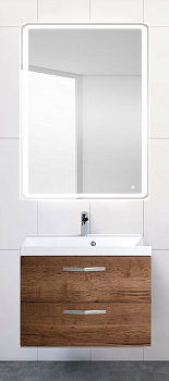 Тумба с раковиной Belbagno AURORA, AURORA-600-2C-SO-RT+ BB600/450-LV-MR-AST (готовый набор)