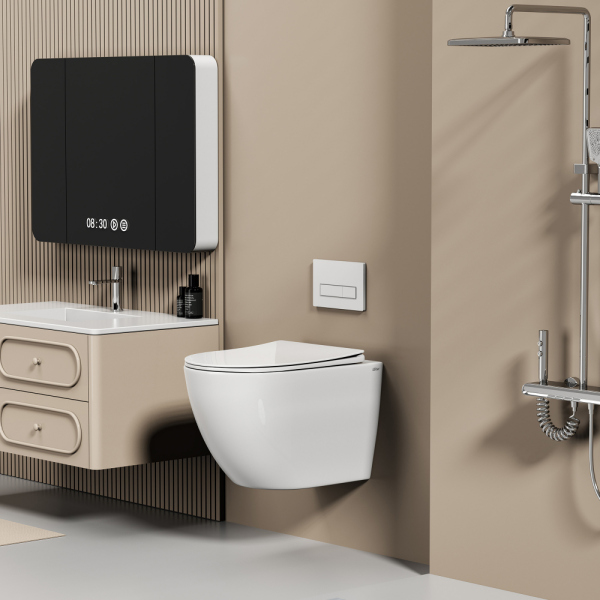 Унитаз ABBER Ultra AC1301 подвесной белый с ультратонким ободком