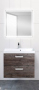 Belbagno База под раковину подвесная с двумя выкатными ящиками, AURORA-700-2C-SO-PP