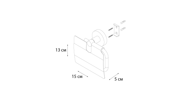 Бумагодержатель с крышкой золото-сатин Fixsen Comfort Gold (FX-87010)