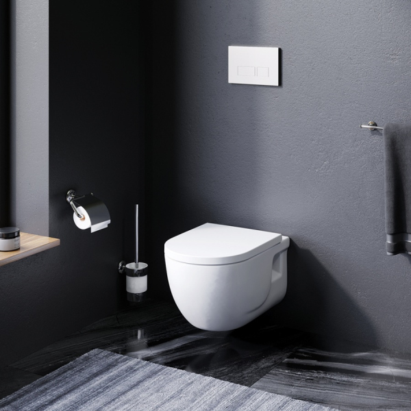 Подвесной унитаз FlashClean с сиденьем микролифт AM.PM Like, C801701SC