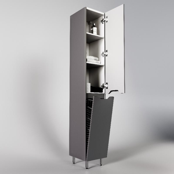 Колонна универсальная Style Line "Марелла" с корзиной, Люкс антискрейтч серый, PLUS, СС-00002420