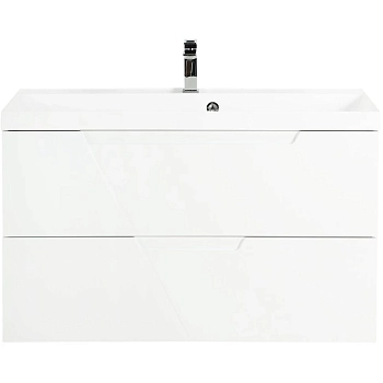 Belbagno База под раковину подвесная с двумя выкатными ящиками с доводчиками, VITTORIA-900-2C-SO-BL