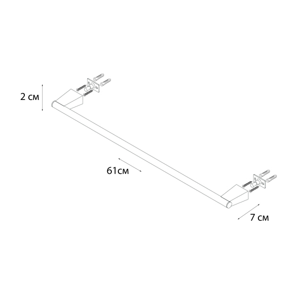 Полотенцедержатель TREND GOLD трубчатый (FX-99001)