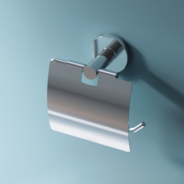 Держатель для туалетной бумаги с крышкой, хром AM.PM X-Joy, A85A341400