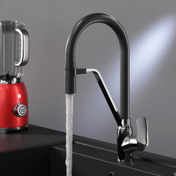 Смеситель для кухни с каналом для питьевой воды и гибким изливом AM.PM Like, F8007802