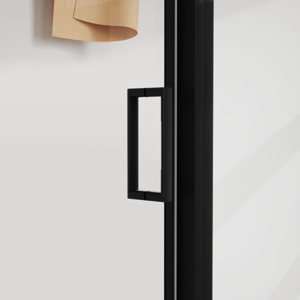 Душевой уголок Vincea City VSR-5CT9012CLB, 1200*900, черный, стекло прозрачное