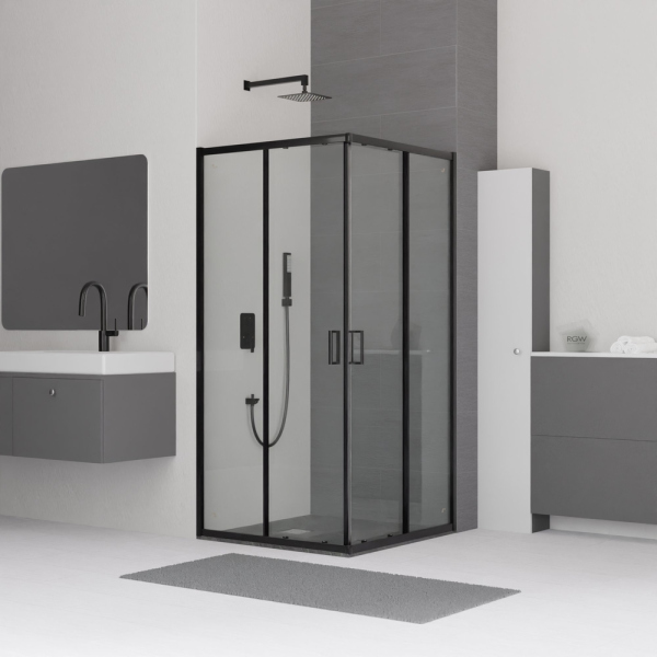 Душевой уголок RGW CL-34B, 32093488-14, Чёрный, 80*80*185
