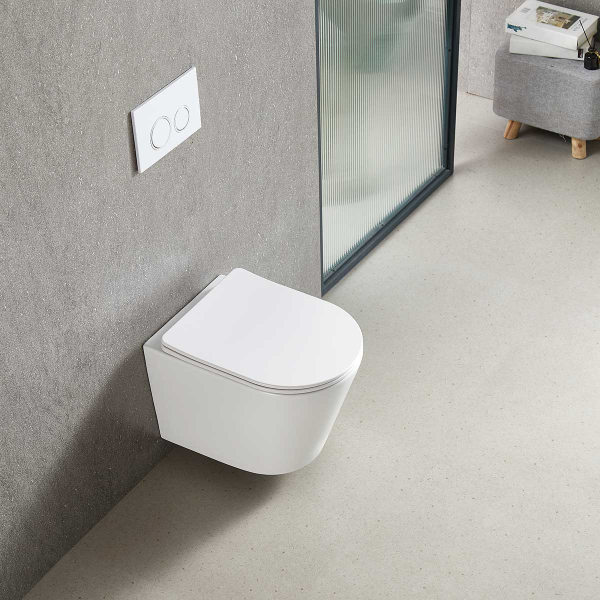 Унитаз подвесной Vincea Tornado Piatti VT1-11T безободковы, цвет белый, soft-close сиденье