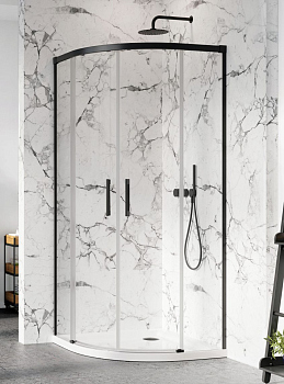 Душевые стенки Radaway Idea BLACK PDD 1000Lx1000Rx2005 черн/прозрачное 387142-54-01