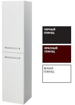 Шкаф-пенал Dreja Q Max 42359 левосторонний, черный глянец