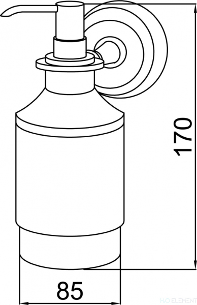 Дозатор Boheme Brillante 10447
