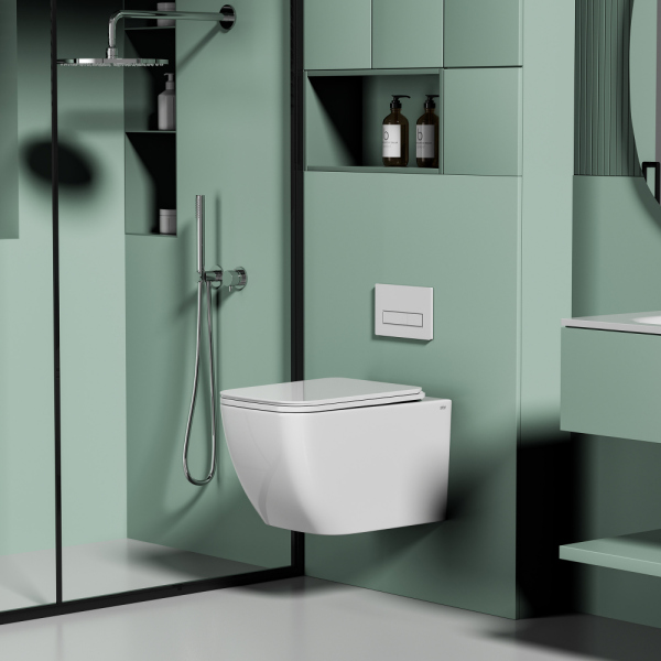 Унитаз ABBER Ultra AC1303 подвесной белый с ультратонким ободком