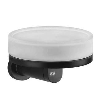 38803-299 EMPORIO мыльница настенная, матовый черный