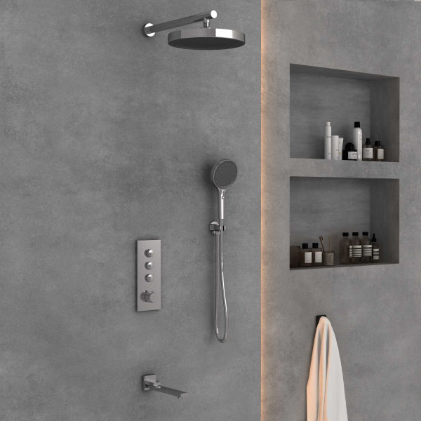 Душевой комплект Vincea VSFW-433TI2CH встраиваемый, хром