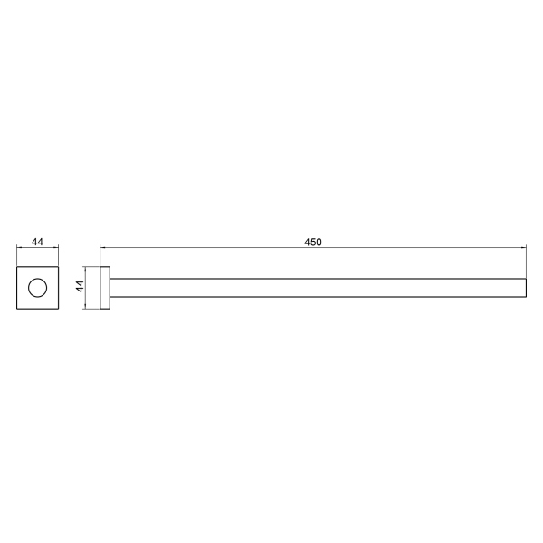 Полотенцедержатель Timo Selene черный (12055/03)