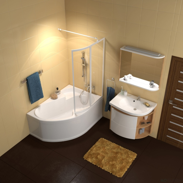 Шторка на ванну Ravak B120000001