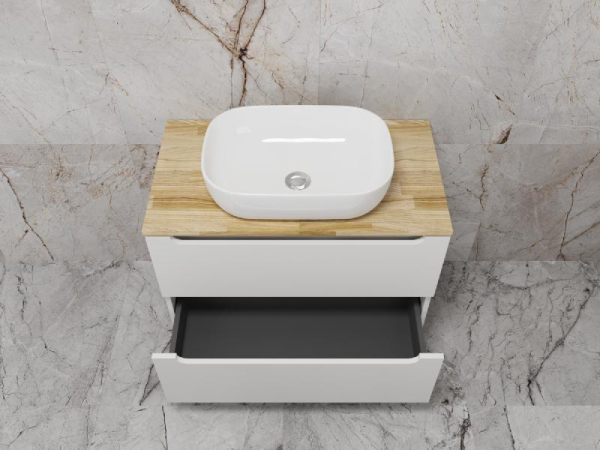 Тумба без раковины подвесная Style Line "Бали 80" БЕЛЫЙ СОФТ, ЛС-00002339