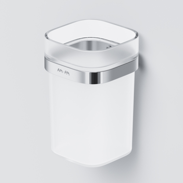 Стеклянный стакан с держателем AM.PM Func, A8F34300