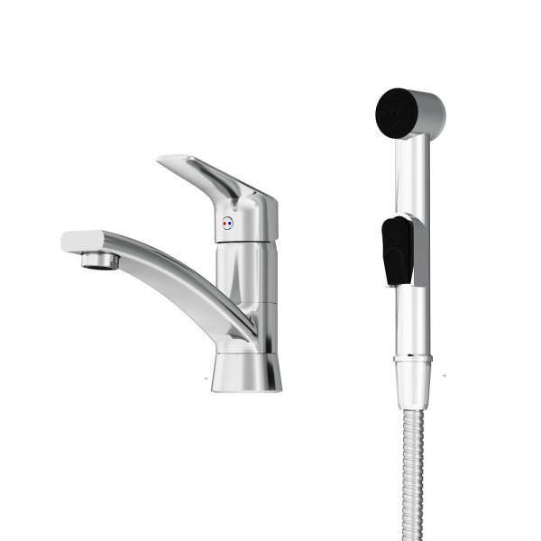 Смеситель для раковины с гигиеническим душем Damixa Jupiter, 770230001