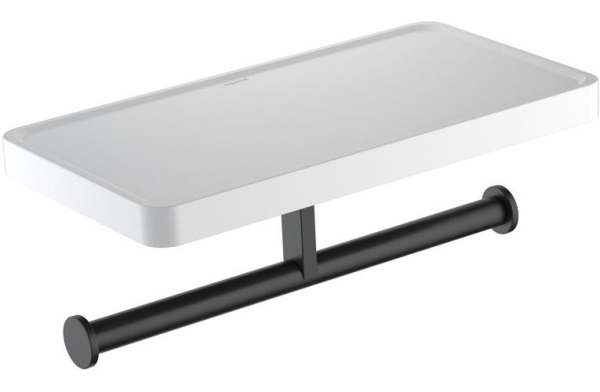 Держатель туалетной бумаги Aquatek Европа AQ4919MB двойной Черный матовый