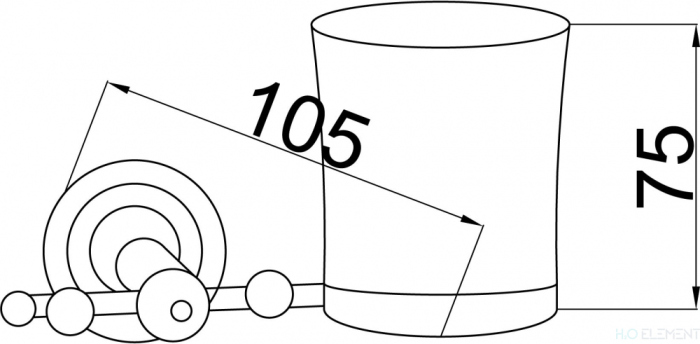 Стакан Boheme Brillante 10433