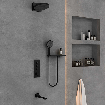 Душевой комплект Vincea VSFW-433TI2RMB встраиваемый, черный