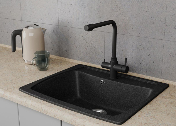 Смеситель для кухонной мойки с фильтром RUSH (MS9035-33Black)