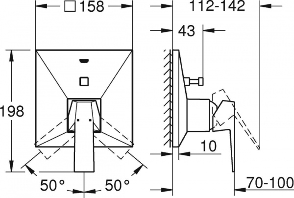 Смеситель Grohe Allure Brilliant 24072000 для ванны с душем