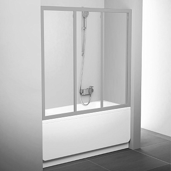 Шторка на ванну Ravak AVDP3-120 Transparent, профиль сатин 40VG0U02Z1