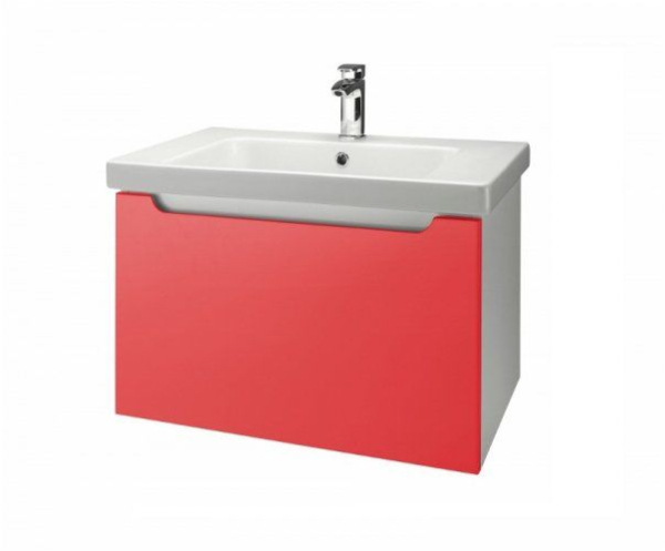 Тумба под раковину Dreja Color 23341 оранжевый глянец