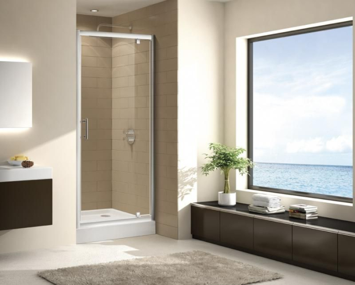 Дверь в нишу Cezares ECO ECO-BA-1-90-C-Cr