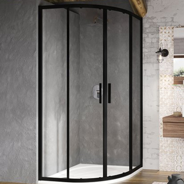 Душевой уголок Ravak Blix BLSCP4-80 (X3BM40300Z1) 80х80 см, черный
