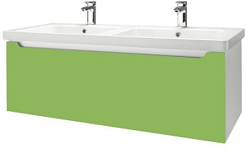 Тумба под раковину Dreja Color 23488 зеленый глянец