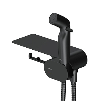 Смеситель, монтируемый в стену с гигиеническим душем и полкой AM.PM Like, F0202622