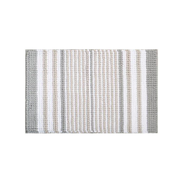 Коврик для ванной комнаты, 50x80, шенилл, серый, IDDIS (BC06P58i12)